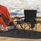 Foldable Camping Chair Oversized with Side Table Mesh Storage Pockets